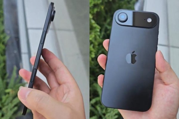 德旺配资 iPhone 17 Air机模上手 5.5毫米机身无卡槽